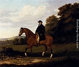 A Gentleman And His Bay Hack by John Nost Sartorius